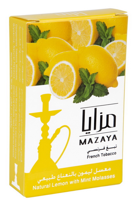 レモンミント (LEMON MINT) Mazaya マザヤ シーシャ・水タバコ用フレーバー 50g