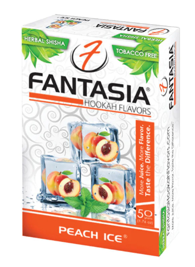 ピーチ アイス (PEACH ICE) FANTASIA ファンタジー ノーニコチン シーシャ用フレーバー 50g