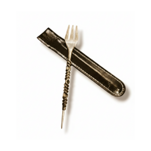 シーシャ・水タバコ用 フォーク 穴あけパンチャ (ホイル穴あけ用針) 専用ポーチ付き F-SILVER-02