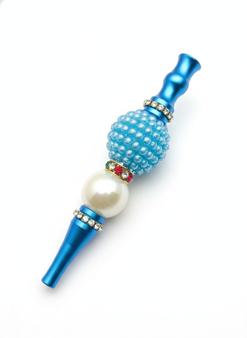 Samurai Blond ブルー アルミ アクリル シーシャ マウスピース