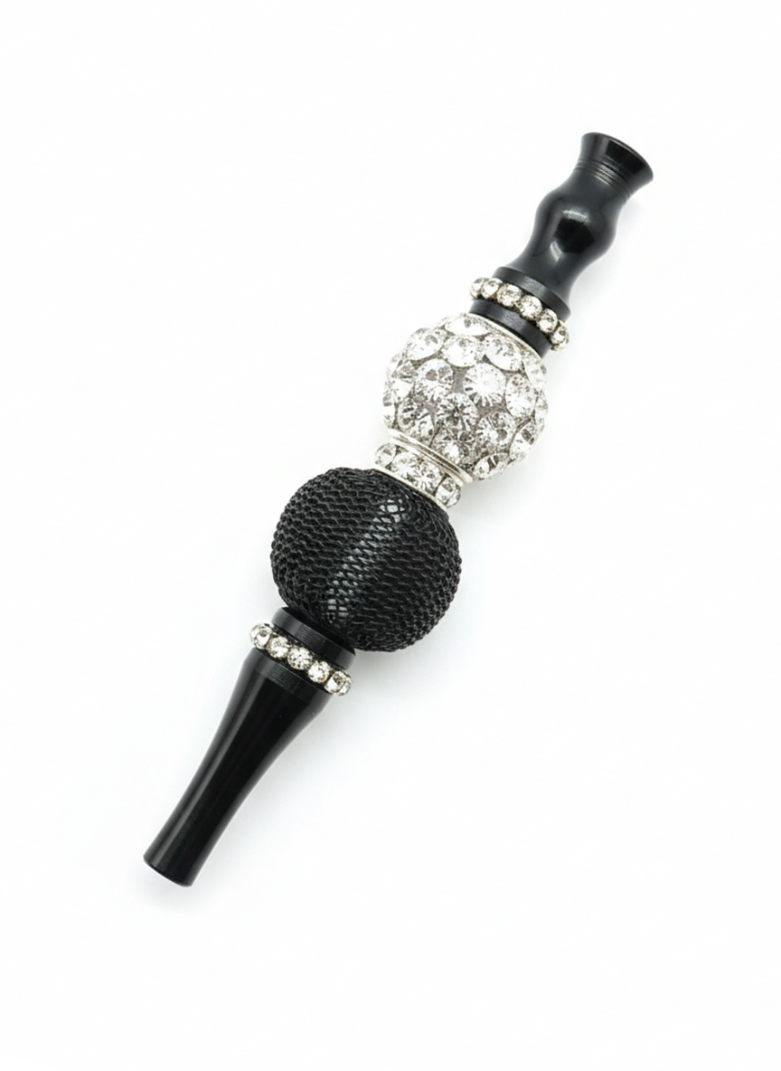 Samurai Blond ブラック アルミ アクリル シーシャ マウスピース