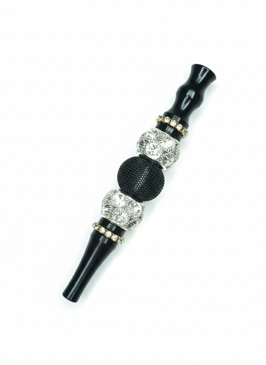 Samurai Blond ブラック アルミ アクリル シーシャ マウスピース 003