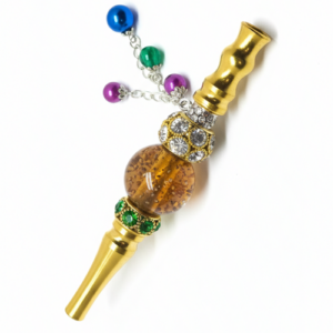 Samurai Blond アルミ アクリル シーシャ マウスピース 007 ゴールド色