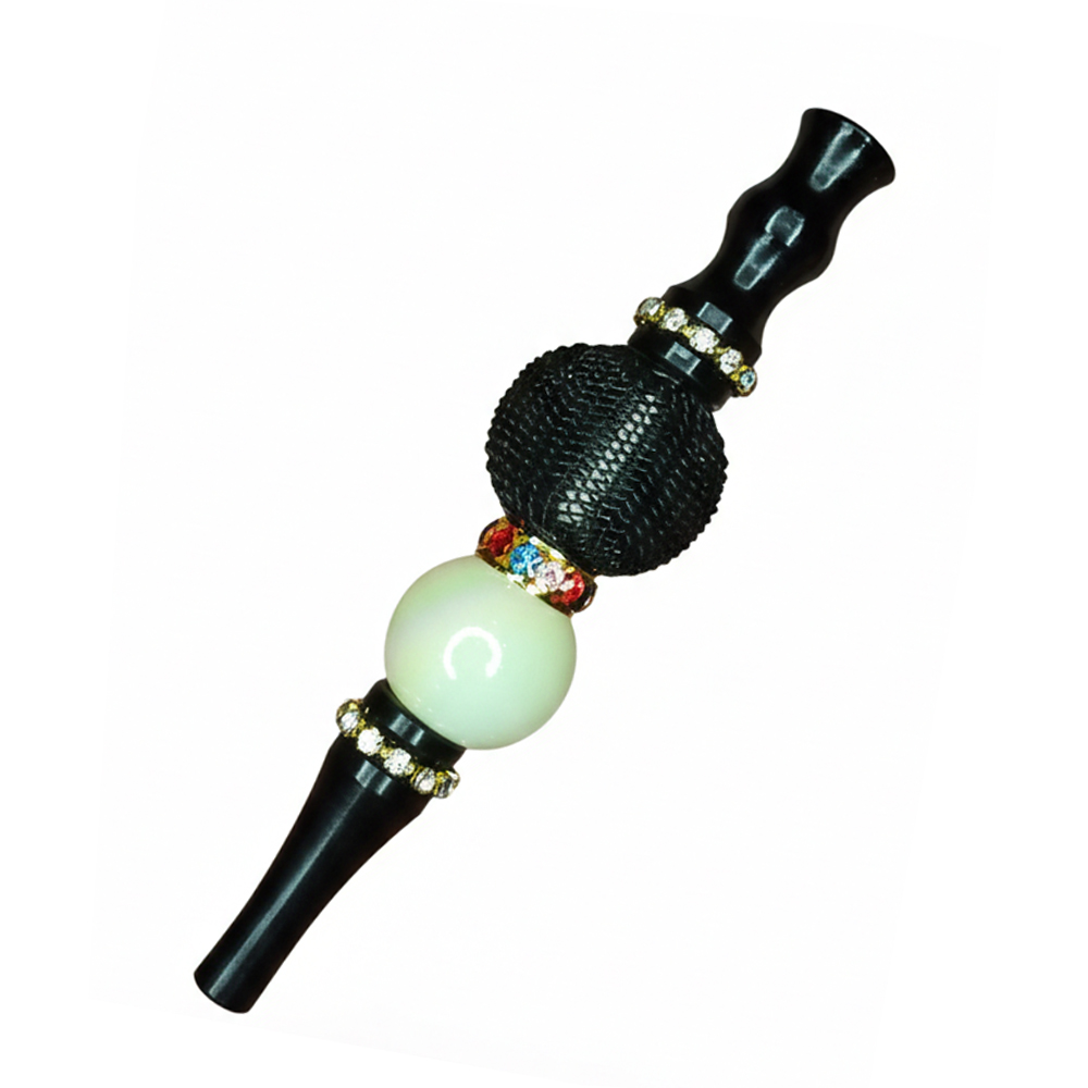 Samurai Blond 水タバコ・シーシャ用マイマウスピース(ブラック/アルミ&アクリル)MP-IS-012