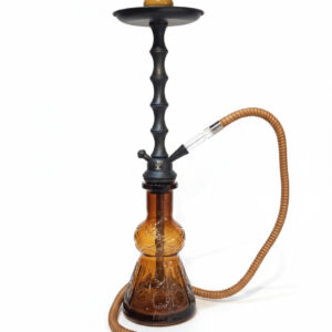 【Alkayem】Fatota 001 シーシャセット 55cm ブラウン - 軽量・高耐久アルミニウム製 メンテナンス簡単 丸洗いホース付属 初心者おすすめモデル