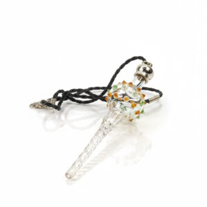 【Samurai Blond】手作りガラスの芸術品。シリア直輸入・世界に一つだけのシーシャ用マウスピース（ネックストラップ付）MP-SY-HM-001