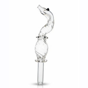 【Alkayem】コブラ・ガラスマウスピース ― 職人技が光る「蛇」のデザイン。シーシャを豪華に彩るハンドメイド・アクセサリー GMP-001