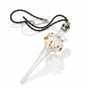 【ALKAYEM】手作りガラスの芸術品。シリア直輸入・世界に一つだけのシーシャ用マウスピース（ネックストラップ付）MP-SY-HM-005