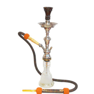 【Awlad Sarhan】エジプト製 高級シーシャ 55cm (ミディアムサイズ) |錆びないステンレス・ナイル川クレイボウル・本格ハンドメイド-Sarhan-SDEC-015-1