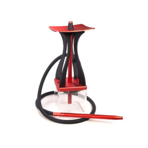 モダンシーシャ・水タバコ 本体 セット「BUCKS-1」レッド&ブラック色