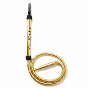 Khalil Mamoon（ハリルマムーン）高級エジプト製水タバコ・シーシャホース – 175cm ウォッシャブル仕様（ハンドル30cm）KM-HOSE-001 ゴールド色