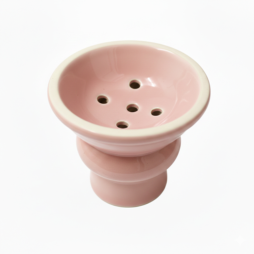 【Alkayem】高耐久セラミック・ストレートボウル ― 炭を節約しながら、濃厚な味わいを。少人数でのセッションに最適なスタンダードモデル SBS-001 ピンク