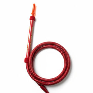 Khalil Mamoon(ハリルマムーン)高級エジプト製水タバコ・シーシャホース – 175cm ウォッシャブル仕様(ハンドル30cm)KM-HOSE-001 レッド