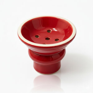 【Alkayem】高耐久セラミック・ストレートボウル ― 炭を節約しながら、濃厚な味わいを。少人数でのセッションに最適なスタンダードモデル SBS-001 レッド