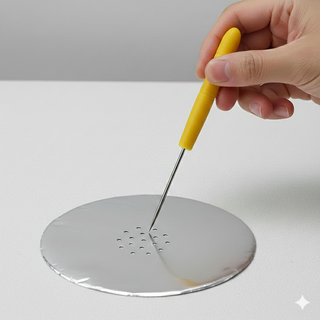 シーシャ用 アルミホイル穴あけポーカー ステンレス A001 | イエロー