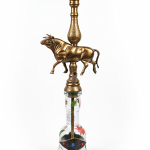 Alkayem「Bull Brass」本格トルコ式ナルギレ – 純真鍮製ハンドメイド・雄牛彫刻モデル