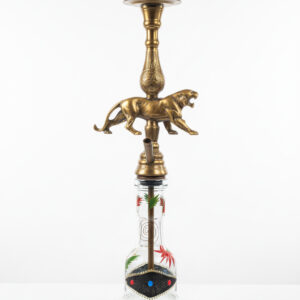 Alkayem「Tiger Brass」本格トルコ式ナルギレ – 勇猛な虎の彫刻を纏った純真鍮製ハンドメイド・モデル