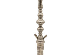 Alkayem Harem トルコ製真鍮ナルギレ「Harem Brass」 - 総真鍮ハンドメイド・銀メッキ仕上げ (70cm)