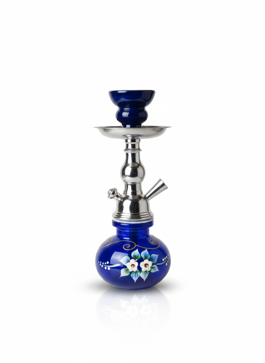 Alkayem 小型シーシャ 28cm - 濃厚な煙を楽しむコンパクトモデル(初心者・持ち運び用スターターセット選択可 MINL-0019