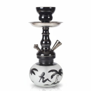 Alkayem 小型シーシャ 25cm - 濃厚な煙を楽しむコンパクトモデル（初心者・持ち運び用スターターセット選択可 MINL-0023