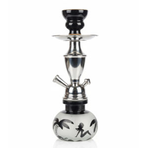 Alkayem 小型シーシャ 28cm - 濃厚な煙を楽しむコンパクトモデル（初心者・持ち運び用スターターセット選択可 MINL-008