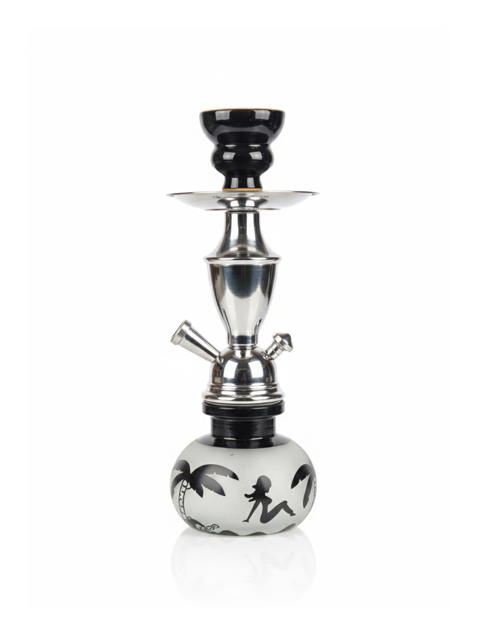 Alkayem 小型シーシャ 28cm - 濃厚な煙を楽しむコンパクトモデル(初心者・持ち運び用スターターセット選択可 MINL-008