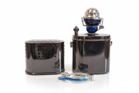 Alkayem Safari ポータブルシーシャ – アウトドア・車内対応 – ショルダーベルト付き ブラック