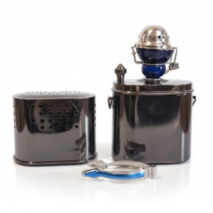 Alkayem Safari ポータブルシーシャ – アウトドア・車内対応 – ショルダーベルト付き ブラック