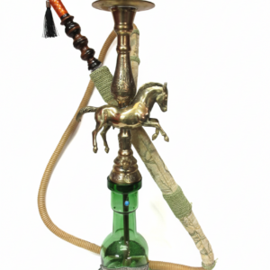 Alkayem「Horse BRASS」本格トルコ式ナルギレ – 躍動する駿馬の彫刻が宿る、純真鍮製ハンドメイド・プレミアムモデル