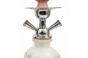 Alkayem Blanca 小型シーシャ（水タバコ）– 2ホース仕様・ホワイト＆シルバー – 1人でも2人でも楽しめるコンパクトモデル ALK-BLANCA-2H-WHT