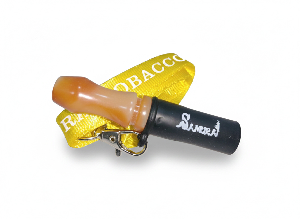 【Samurai Blond】マイマウスピース - シリコン&アクリル製 首掛けストラップ付き(イエロー)